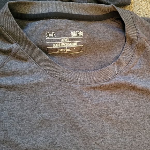Men's L Gray Under Armour t-shirts - Picture 3 of 4